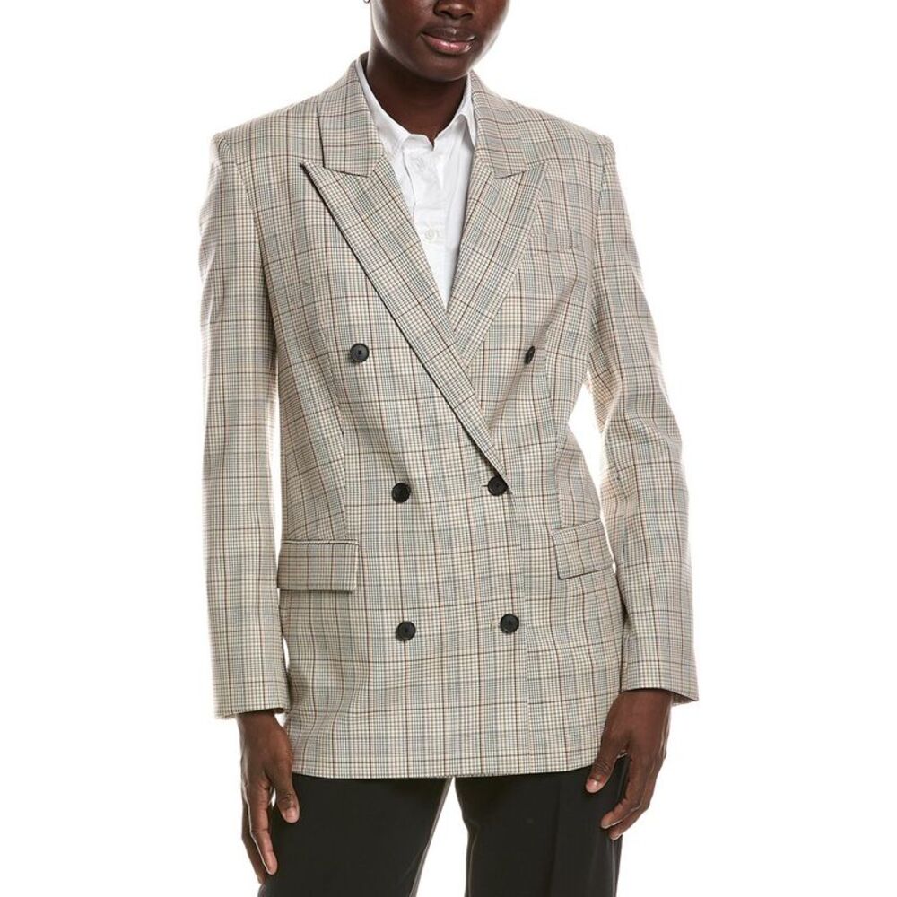 Hugo Boss Womens Jukana Wool-Blend Blazer, Beige